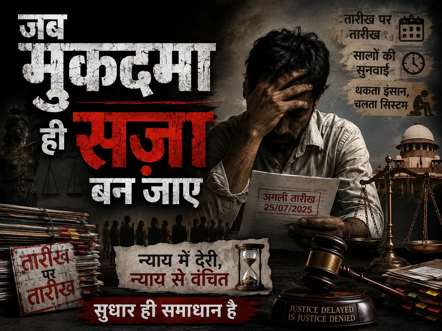 जब मुकदमा ही सज़ा बन जाए…